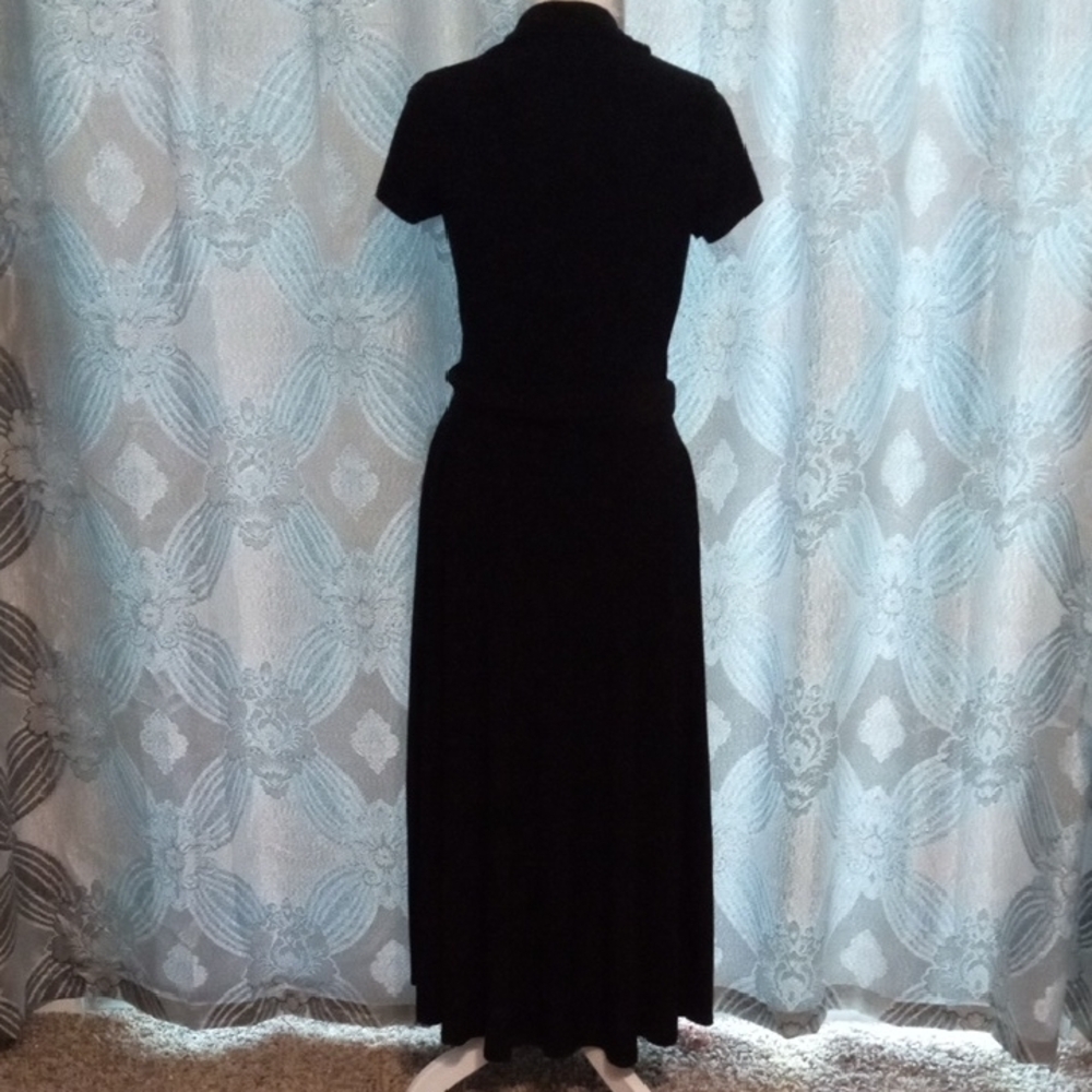 Fashion Nova Black Button Down Maxi Dress S NWOT - Picture 5 of 13